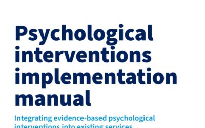 Manual on implementing psychological interventions